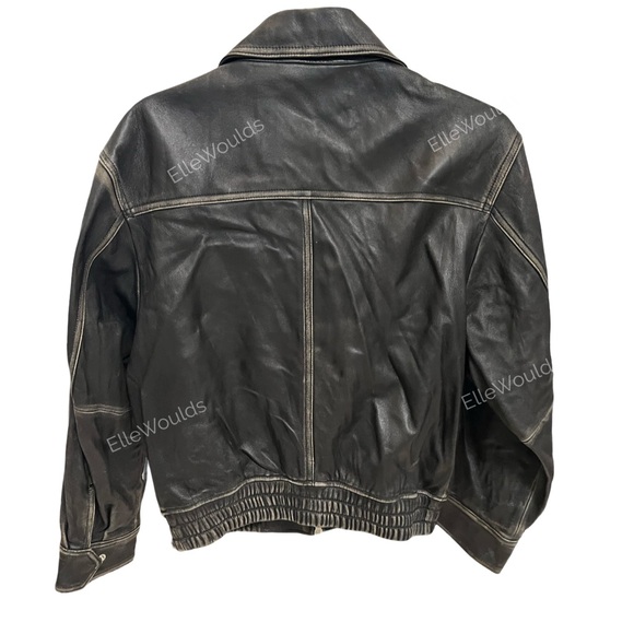 Dunst Genuine Lambskin Leather
Bomber Jacket Distressed Black Size
XS - Picture 6 of 10